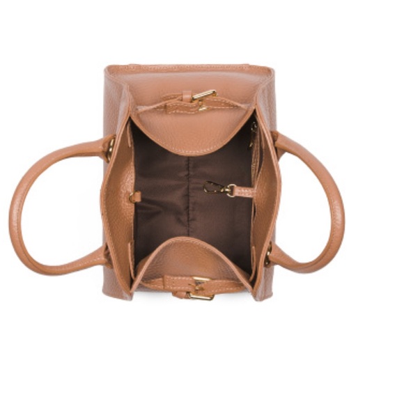 Elegant Tan Leather Handbag - Picture 3 of 7